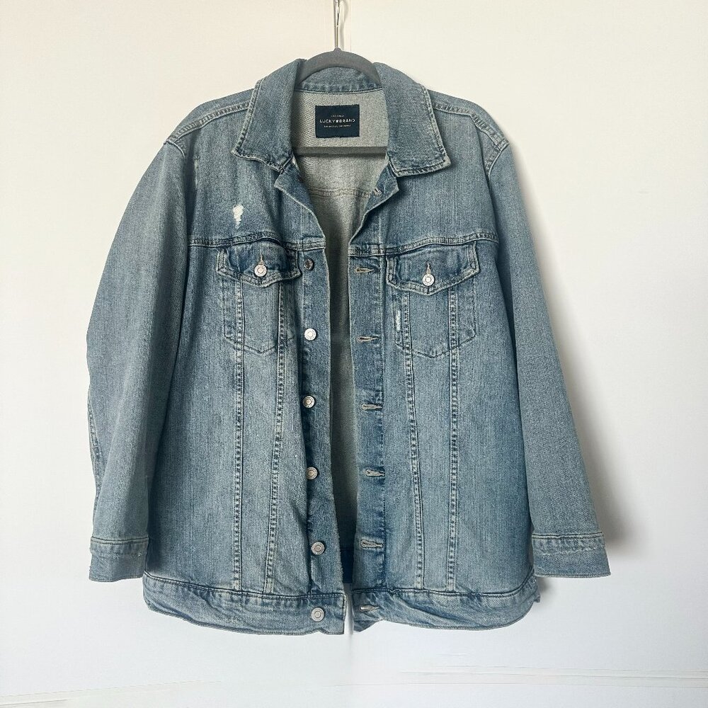 Lucky Brand Vintage Denim Jean Jacket Size L/XL, circa 1999